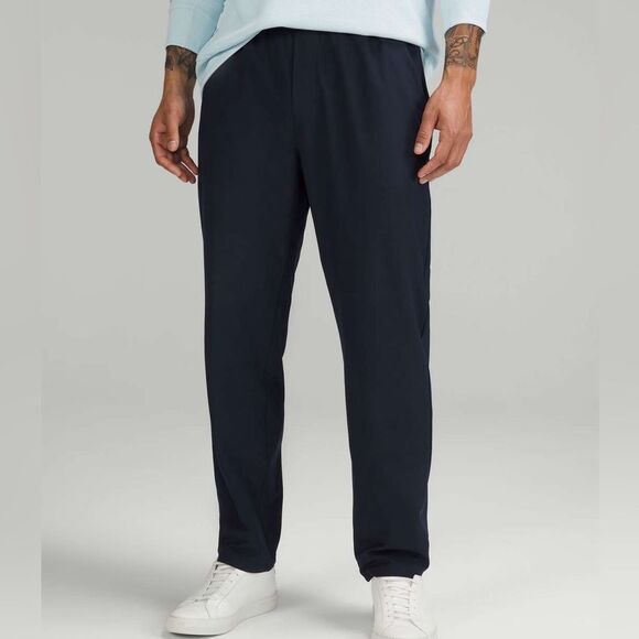 Lululemon Men’s ABC Pull-On Pant Color True Navy Size M Warpstream M5ALNS - Picture 1 of 15